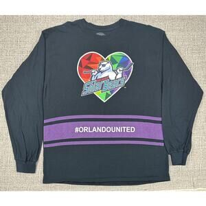 Orlando Solar Bears Shirt Mens Large Long Sleeve Pride #OrlandoUnited Hockey